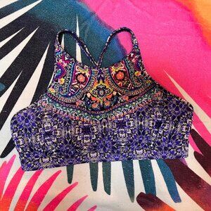 Athleta Baja High Neck Bikini Top, Size 38D/DD